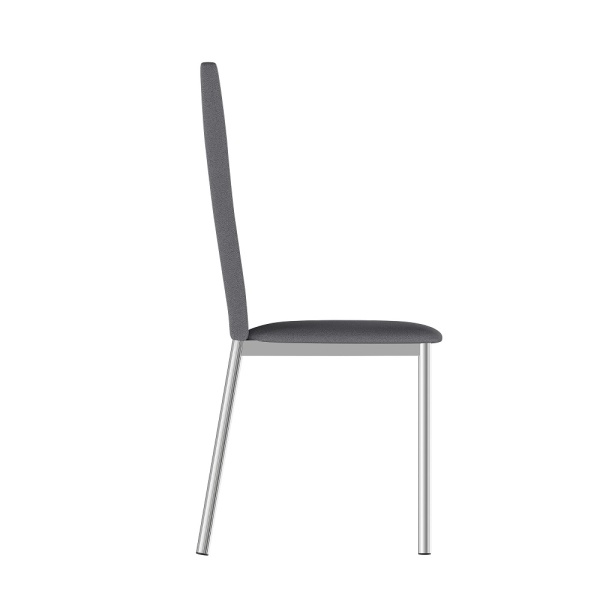 Комплект стульев Орлеан (4 шт), хром рогожка серая