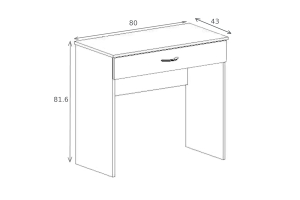 Туалетный стол Мартина белый / венге