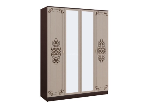 Шкаф 4-х Створчатый Жаклин  Венге/Белфорт (Ш-1600 х В-2216 х Г-540 мм)